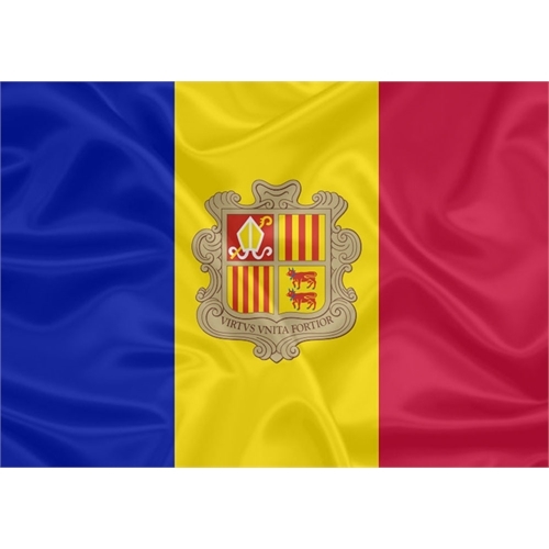 Bandeira Estampada Andorra