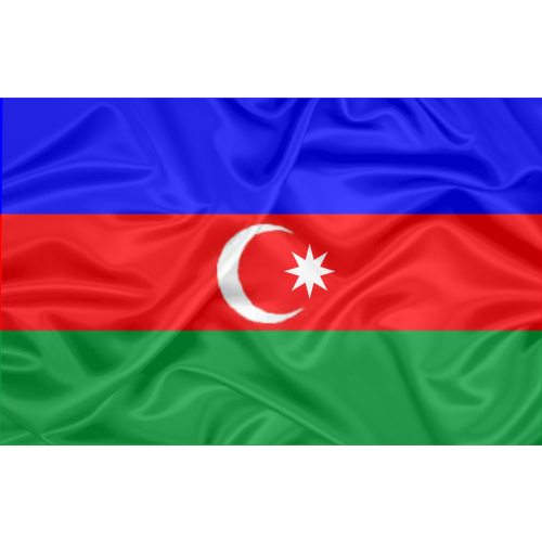 Bandeira Estampada Azerbaijão