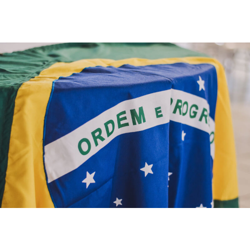 Bandeira Brasil Bordada